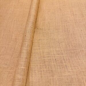 Natural Beige Burlap Fabric Jute Material Crafting Upholstery DIY Projects 60x79
